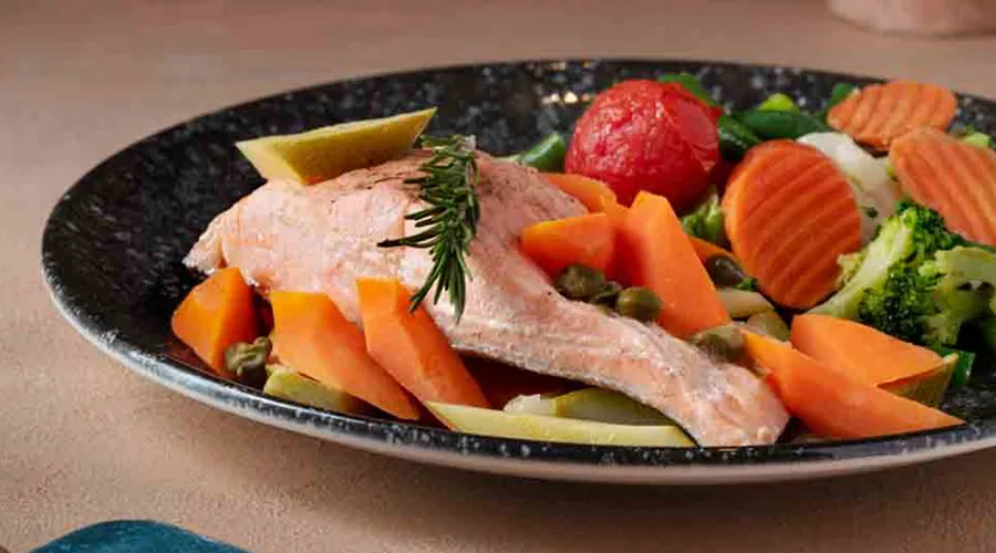 Steamed Salmon