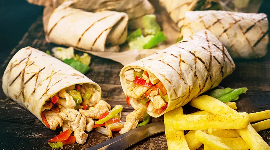 Cheddar Chicken Wrap