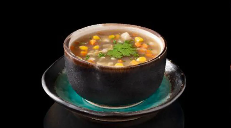 Asparagus and Chicken Corn Soup