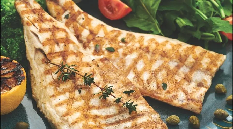 Grilled Sea Bass with Grain