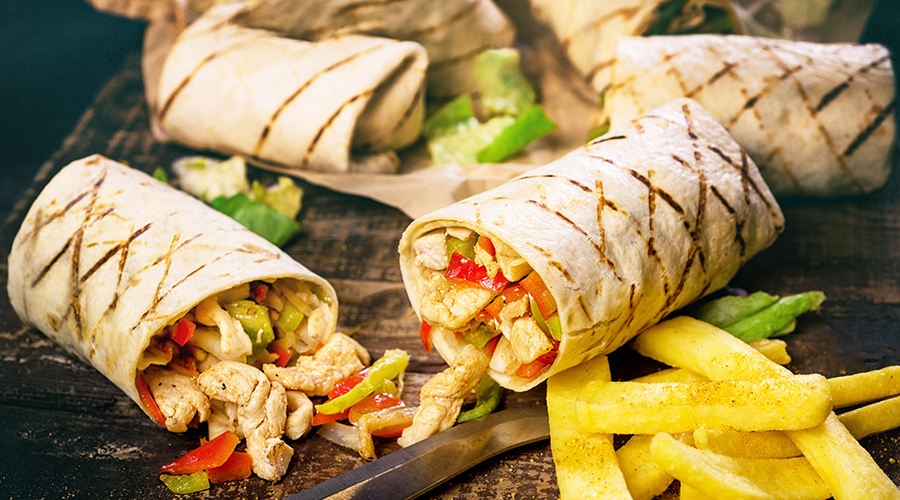 Chicken Wrap With Cheddar