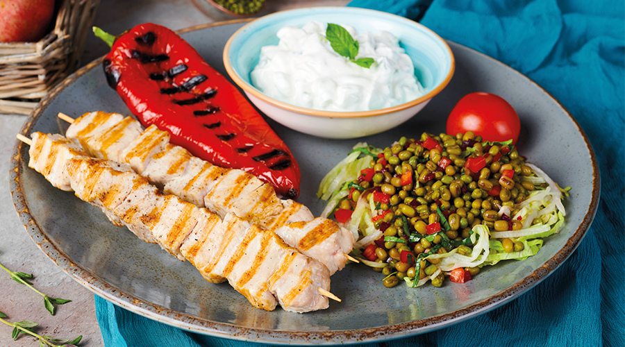 FIT Chicken Shish with Mung Beans